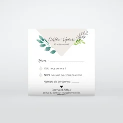 Coupon-réponse Mariage^Planet cards Bohème Chic