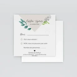 Coupon-réponse Mariage^Planet cards Bohème Chic