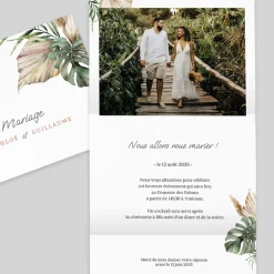 Faire-part Mariage Bohème | Gamme Complète^Planet cards Bohème des Iles et Photos