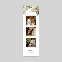 Carte Remerciement Mariage Champêtre | Carte Remerciement Mariage Marque-page^Planet cards Bohème des îles