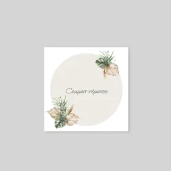 Coupon-réponse Mariage^Planet cards Bohème des îles