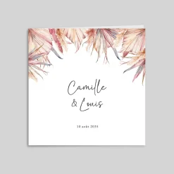 Faire-part Mariage Champêtre | Gamme Complète^Planet cards Bohème et Pampa
