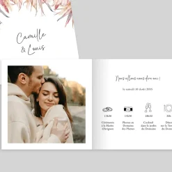 Faire-part Mariage Champêtre | Gamme Complète^Planet cards Bohème et Pampa