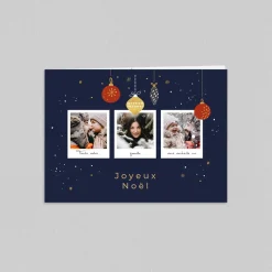 Carte De Noël Photo^Planet cards Boule de Noël et Photos