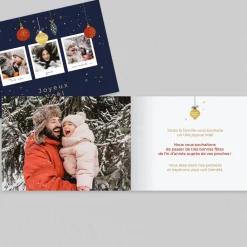 Carte De Noël Photo^Planet cards Boule de Noël et Photos