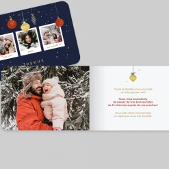 Carte De Noël Photo^Planet cards Boule de Noël et Photos
