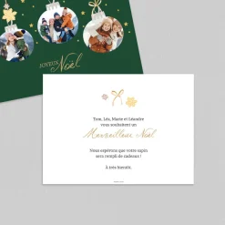 Carte De Noël Originale | Carte De Noël Photo^Planet cards Boules de Noël suspendues