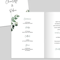 Faire-part Mariage Chic | Faire-part Mariage Champêtre^Planet cards Bouquet d'eucalyptus