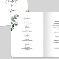Faire-part Mariage Chic | Faire-part Mariage Champêtre^Planet cards Bouquet d'eucalyptus