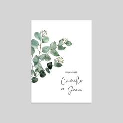 Faire-part Mariage Chic | Faire-part Mariage Champêtre^Planet cards Bouquet Eucalyptus