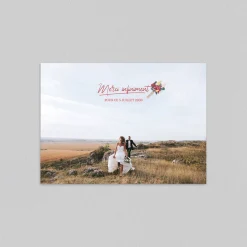Carte Remerciement Mariage Champêtre^Planet cards Boutonnière