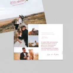 Carte Remerciement Mariage Champêtre^Planet cards Boutonnière