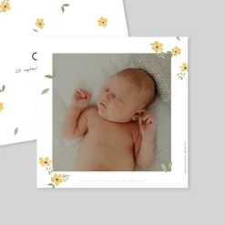 Créations En Collaboration | Faire-part Naissance Fille^Planet cards Boutons D'or