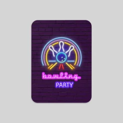 Carte Invitation Anniversaire Adulte Moderne | Carte Invitation Anniversaire Adulte Originale^Planet cards Bowling Party