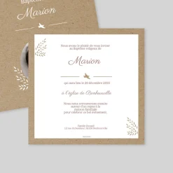 Faire-part Baptême Original | Gamme Complète^Planet cards Brin D'herbe