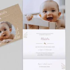 Faire-part Baptême Original | Gamme Complète^Planet cards Brin D'herbe