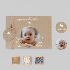 Faire-part Baptême Original | Gamme Complète^Planet cards Brin D'herbe