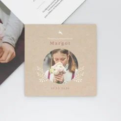 Faire-part Communion^Planet cards Brin d'Herbe et Colombe