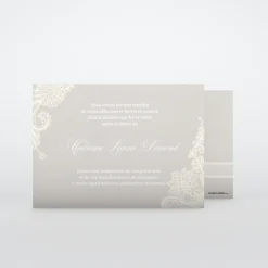 Carte Remerciement Décès^Planet cards Broderies d'élégance