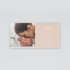 Carte Remerciement Naissance Fille^Planet cards Cadre Chic