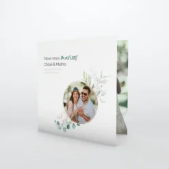 Faire-part Mariage Champêtre^Planet cards Cadre d’Eucalyptus