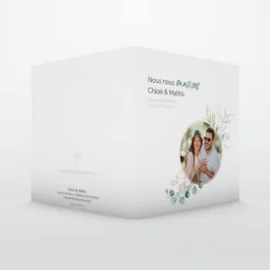 Faire-part Mariage Champêtre^Planet cards Cadre d’Eucalyptus