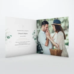 Faire-part Mariage Champêtre^Planet cards Cadre d’Eucalyptus