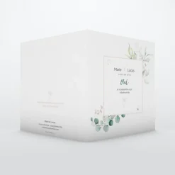 Faire-part Mariage Champêtre^Planet cards Cadre d’Eucalyptus Rose