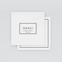 Carte Remerciement Décès^Planet cards Cadre et Finesse