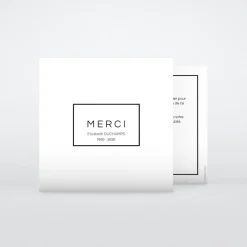 Carte Remerciement Décès^Planet cards Cadre et Finesse
