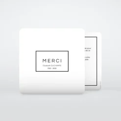 Carte Remerciement Décès^Planet cards Cadre et Finesse