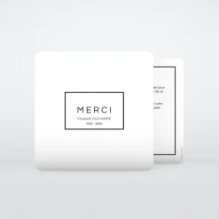 Carte Remerciement Décès^Planet cards Cadre et Finesse