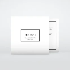 Carte Remerciement Décès^Planet cards Cadre et Finesse
