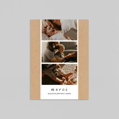 Carte Remerciement Naissance Magnet^Planet cards Cadre Photos et Kraft