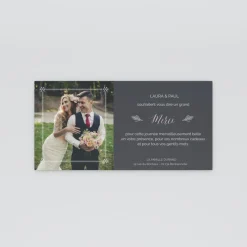 Carte Remerciement Mariage Champêtre^Planet cards Cadre Raffiné