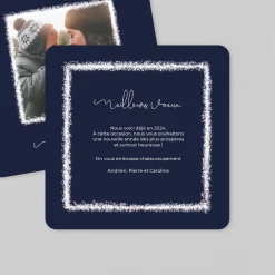 Carte De Vœux Famille^Planet cards Cadre scintillant