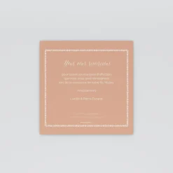 Carte Remerciement Naissance Classique | Carte Remerciement Naissance Garçon^Planet cards Cadre végétal
