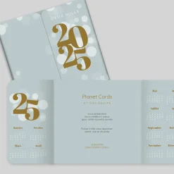 Carte De Vœux Entreprise Calendrier^Planet cards Calendrier Ensemble