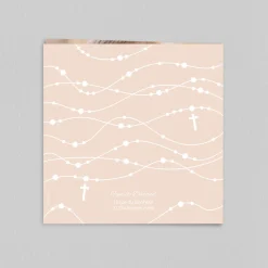 Faire-part Communion^Planet cards Calice et chapelets