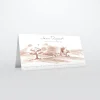 Carte Remerciement Décès^Planet cards Campagne sépia