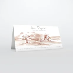 Carte Remerciement Décès^Planet cards Campagne sépia
