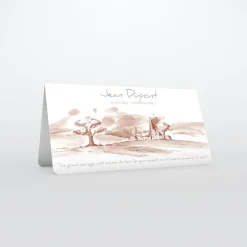 Carte Remerciement Décès^Planet cards Campagne sépia