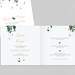 Faire-part Mariage Bohème | Faire-part Mariage Champêtre^Planet cards Cannage Et Herbes Folles