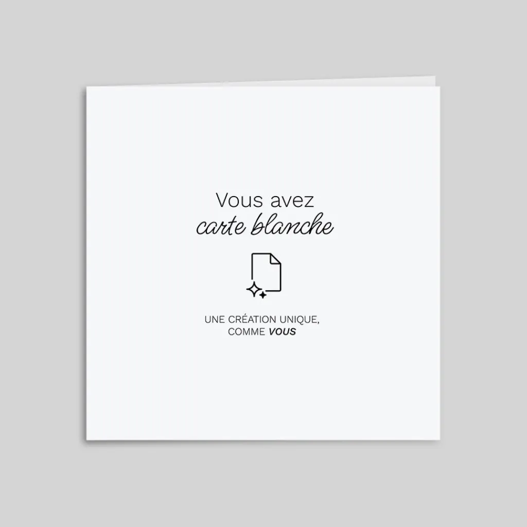 Carte 100% Personnalisable | Carte 100% Personnalisable^Planet cards Carré Plié 14 x 14 cm
