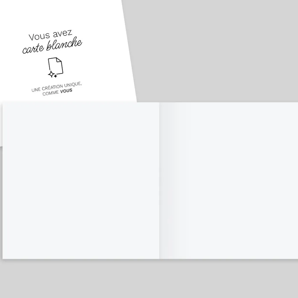 Carte 100% Personnalisable | Carte 100% Personnalisable^Planet cards Carré Plié 14 x 14 cm
