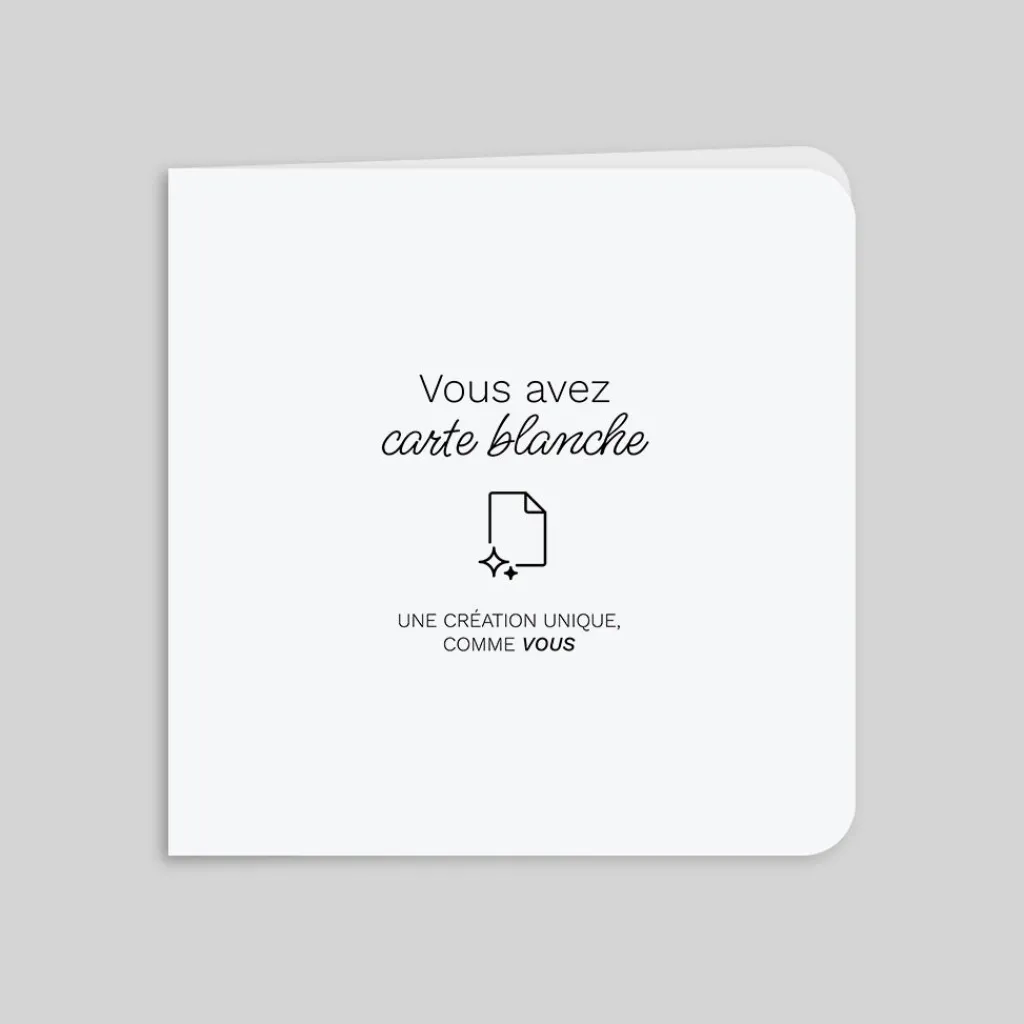 Carte 100% Personnalisable | Carte 100% Personnalisable^Planet cards Carré Plié 14 x 14 cm