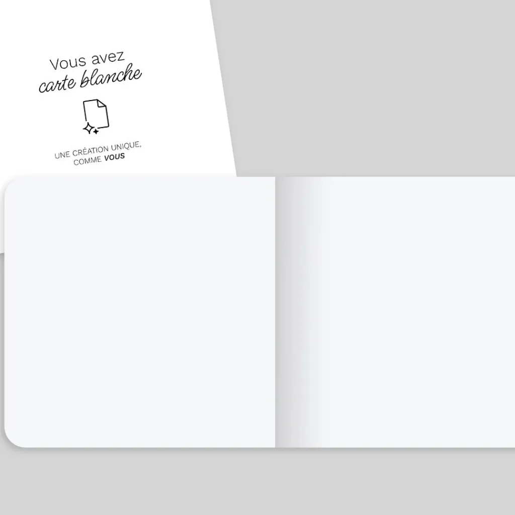 Carte 100% Personnalisable | Carte 100% Personnalisable^Planet cards Carré Plié 14 x 14 cm
