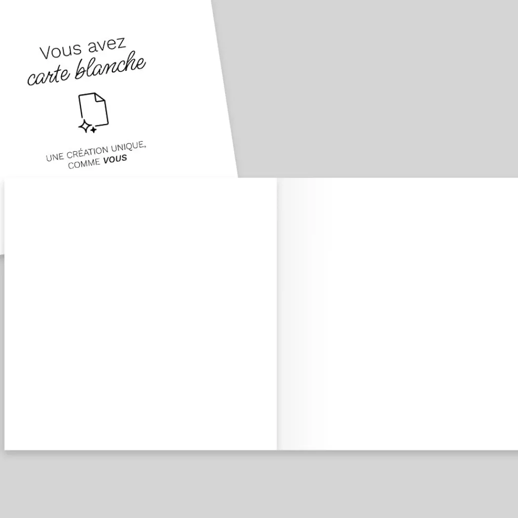 Carte 100% Personnalisable | Carte 100% Personnalisable^Planet cards Carré Plié Premium 14 x 14 cm