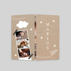 Faire-part Naissance Original | Faire-part Naissance Garçon^Planet cards Carte d'identité Kraft