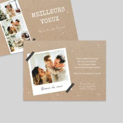 Carte De Vœux Famille | Carte De Vœux Photo^Planet cards Carte postale kraft
